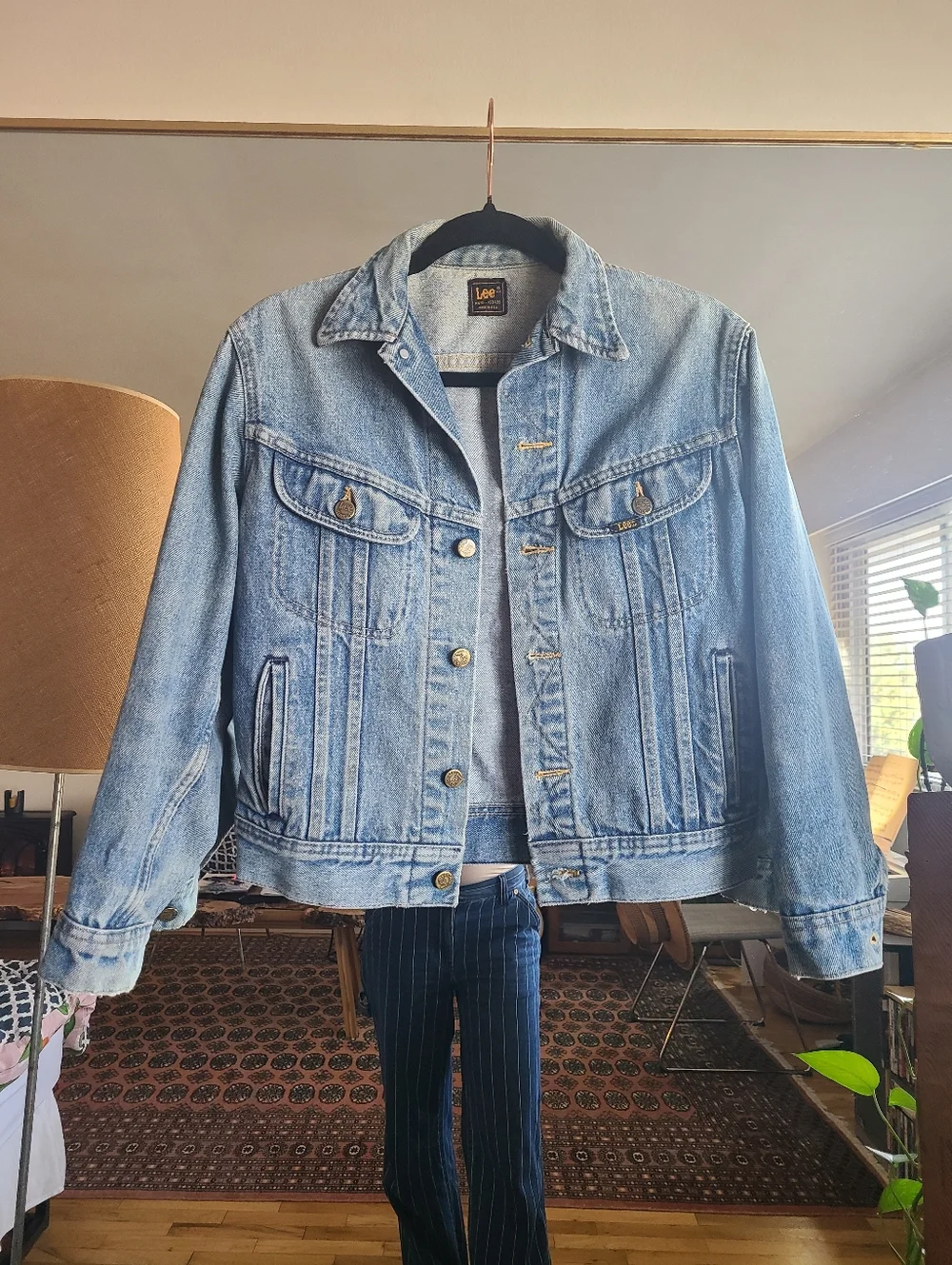 The LEE Riders Vintage 80s Denim Jacket S/M - Picture 13 of 16